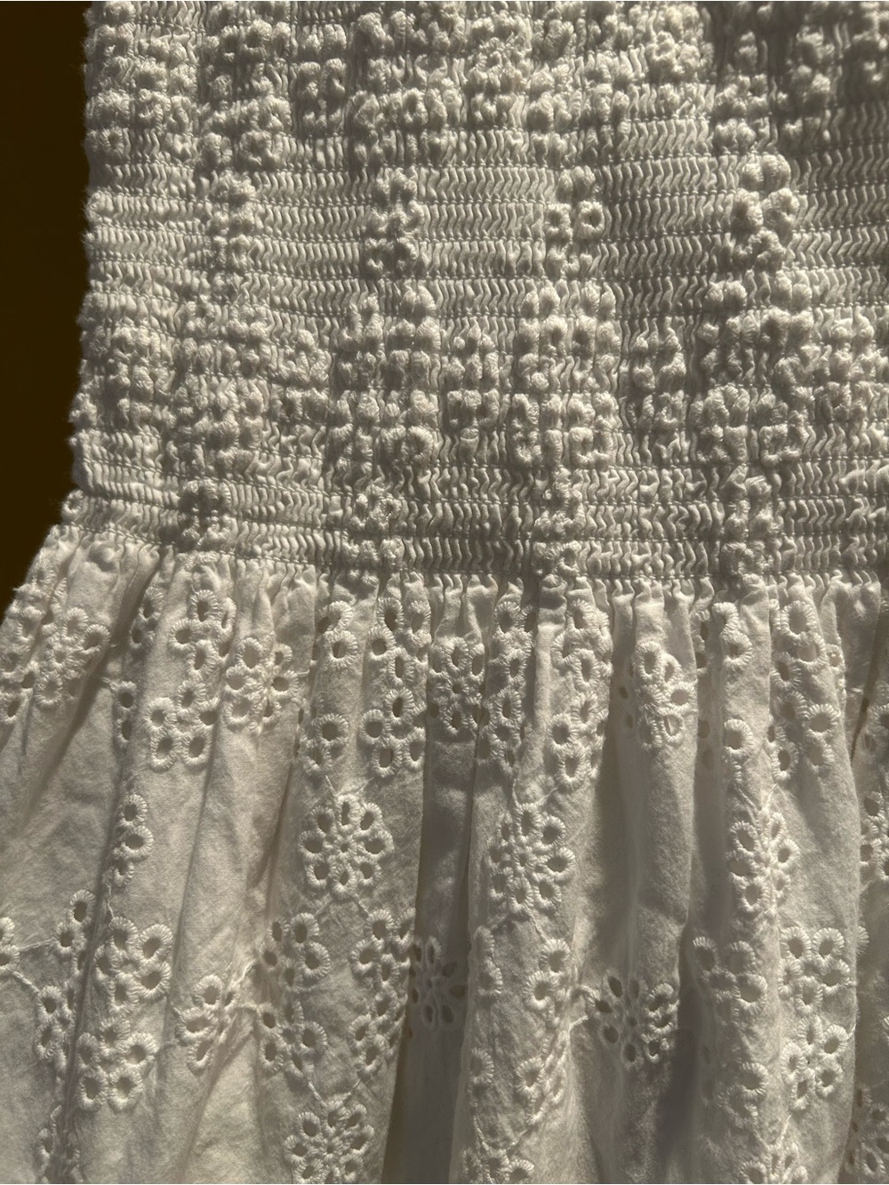 Hill House Home white eyelet nap dress Cosima - Picture 3 of 10